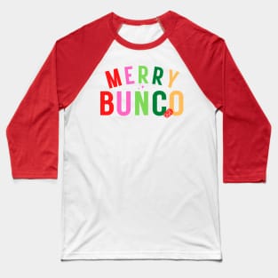 Bunco Christmas Gift Merry Bunco Dice Game Baseball T-Shirt